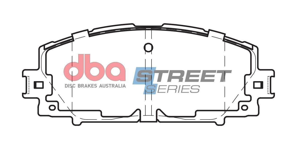 DBA SS STREET SERIES BRAKE PADS [ Toyota Yaris 2005-2011 F ] - TecDoc Only