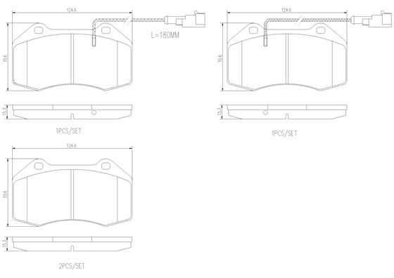 ALFA ROMEO MITO 09- (FRT) *2 W/Sensor - TecDoc Only