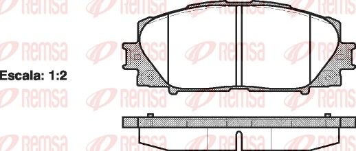 Brake Pad Set, disc brake 1224.00