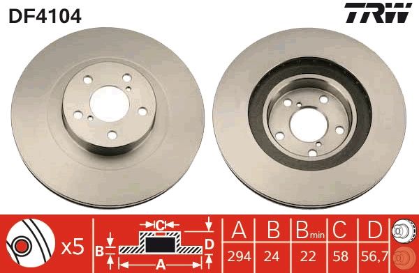 Brake Disc DF4104