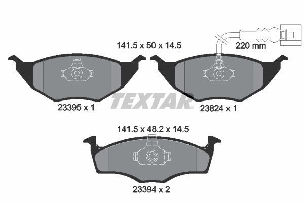 Brake Pad Set, disc brake 2339502