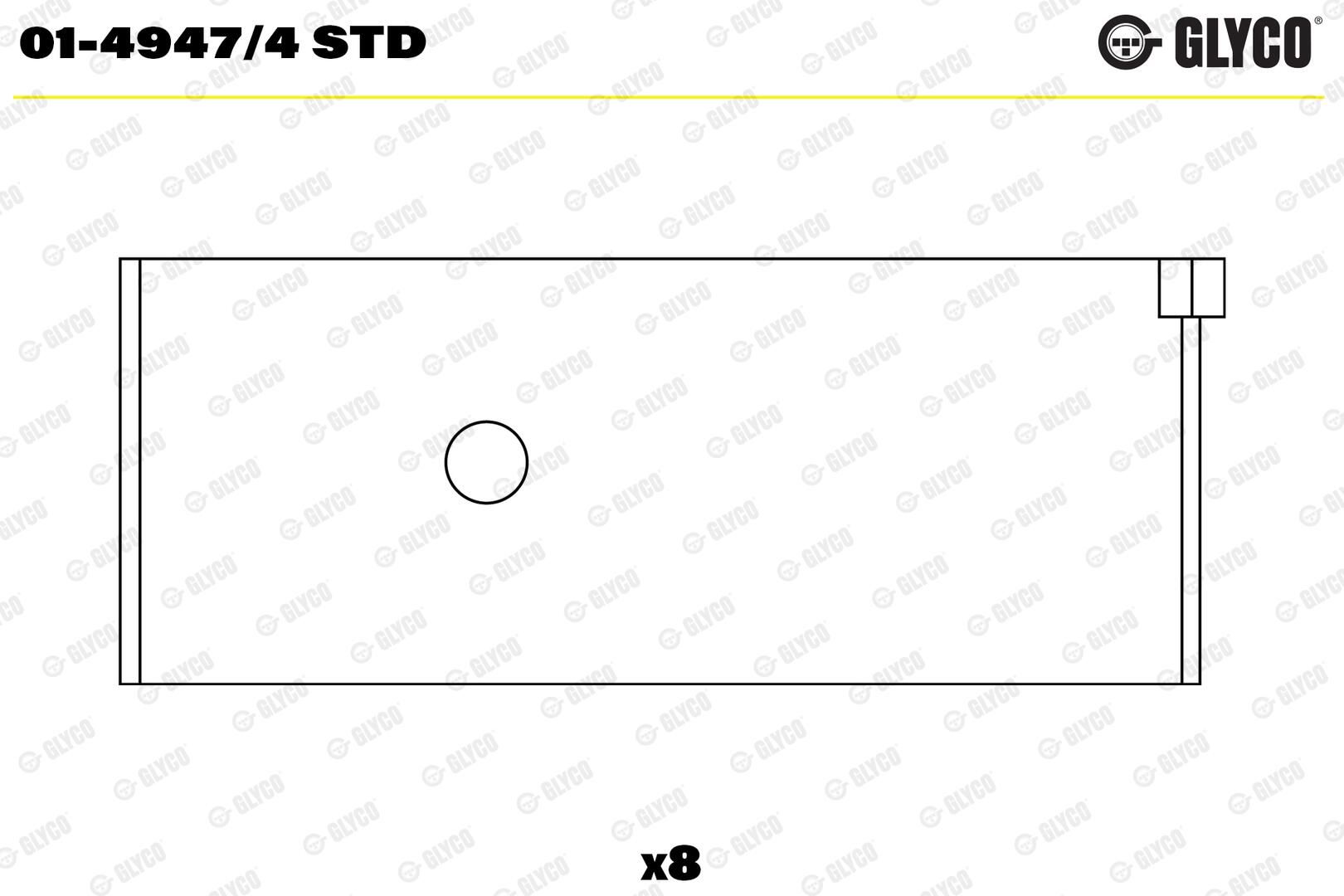 GLYCO 01-4947/4 STD - Pleuellager