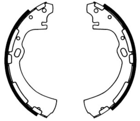 Bremsbackensatz