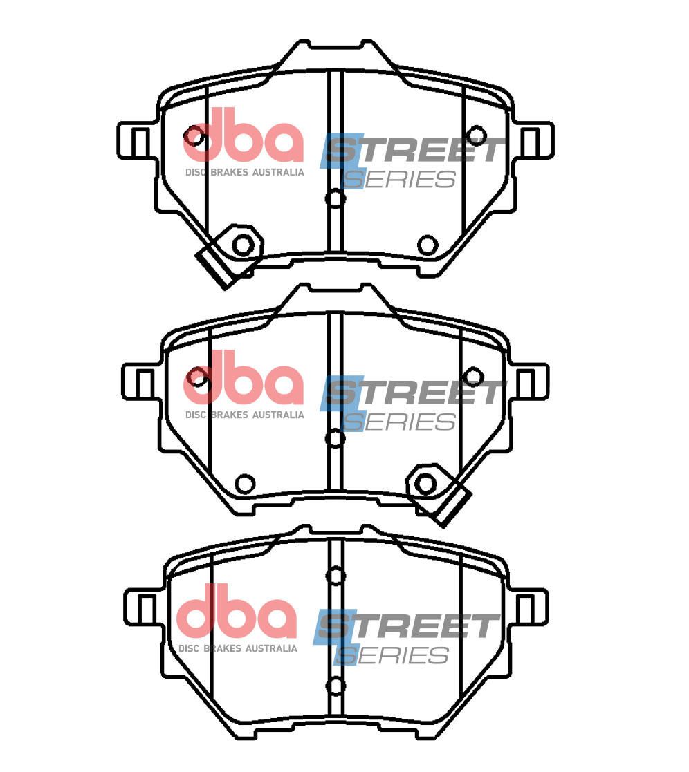 DBA SS STREET SERIES BRAKE PADS [Great Wall Haval 2 2015 -on R] - TecDoc Only