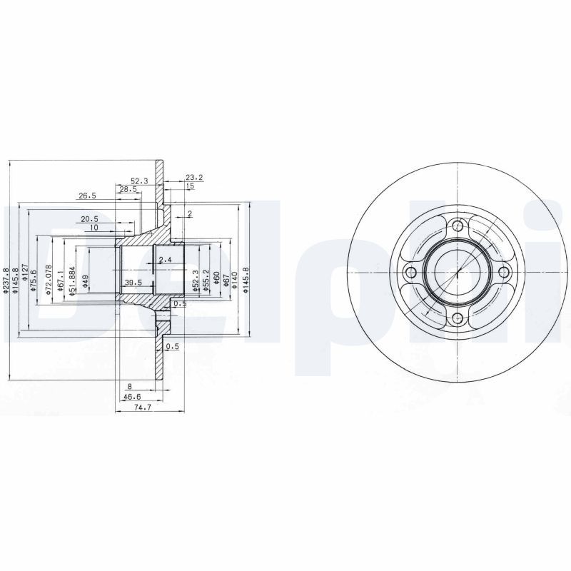 Brake Disc BG3360