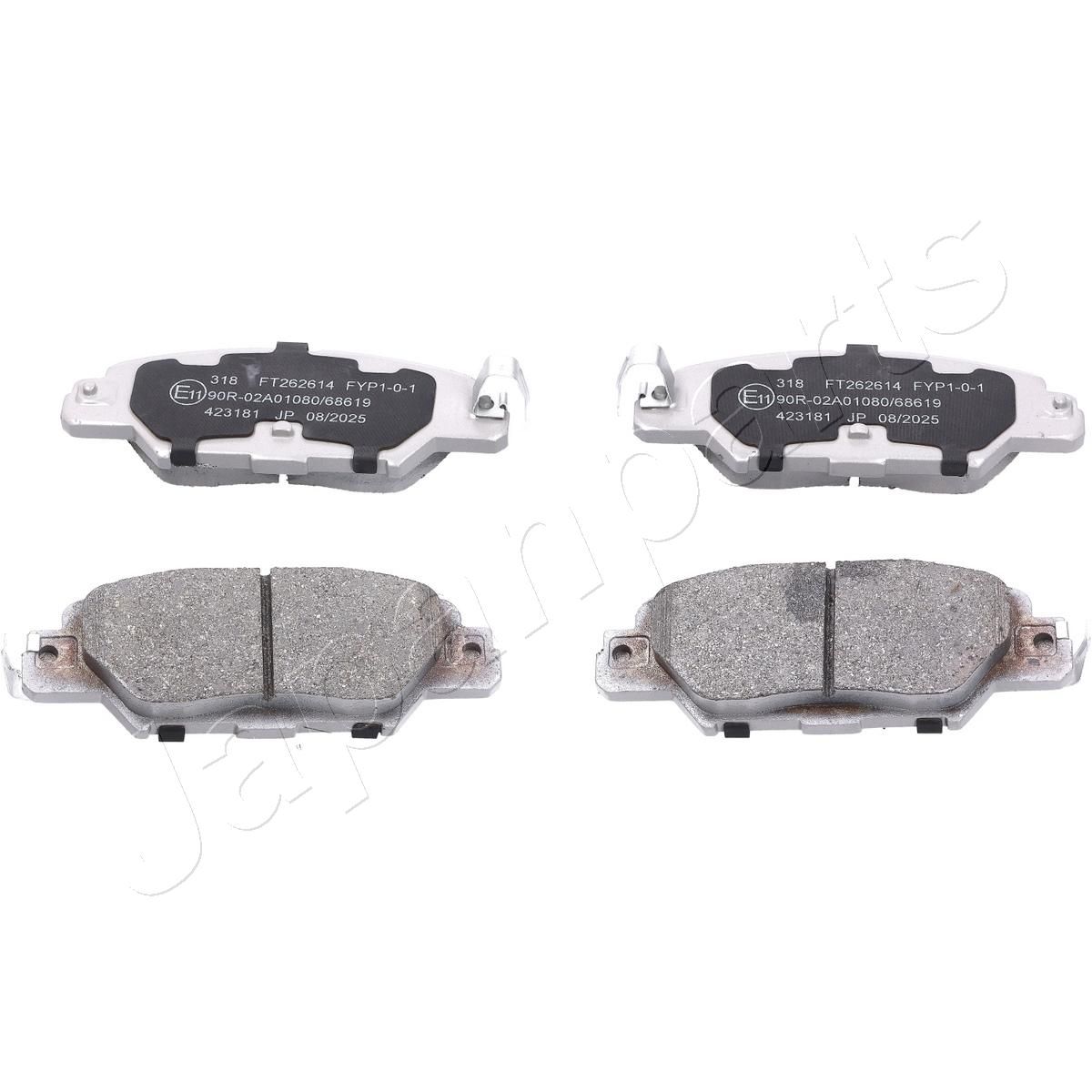 Bremsbelagsatz, Scheibenbremse