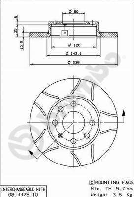 Brake Disc 08.4475.75