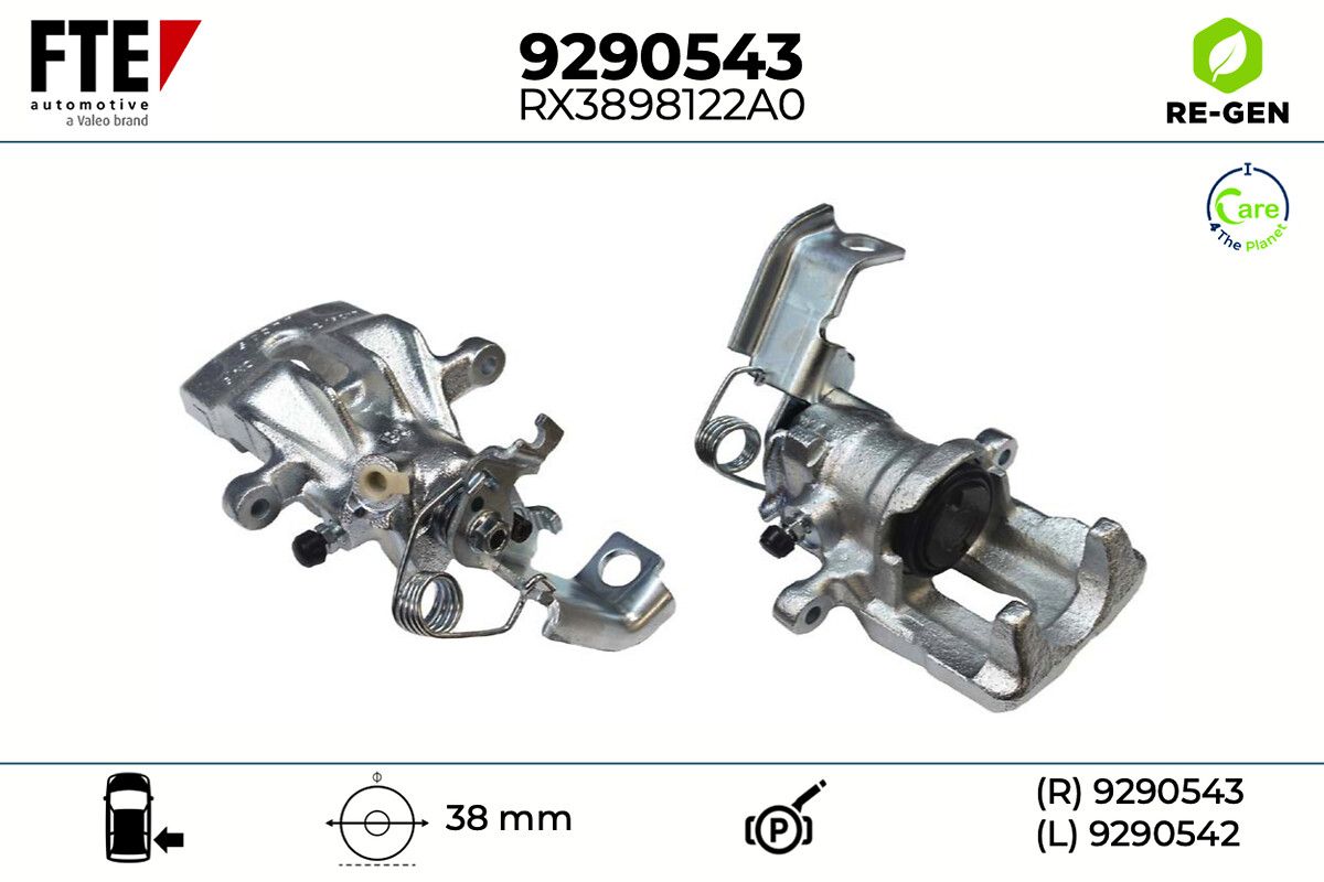 FTE 9290543 - Bremssattel