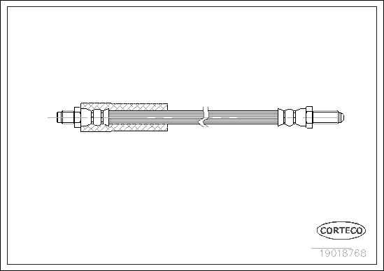 FLEXIBLE DE FREIN FORD ESCORT-FI  0705