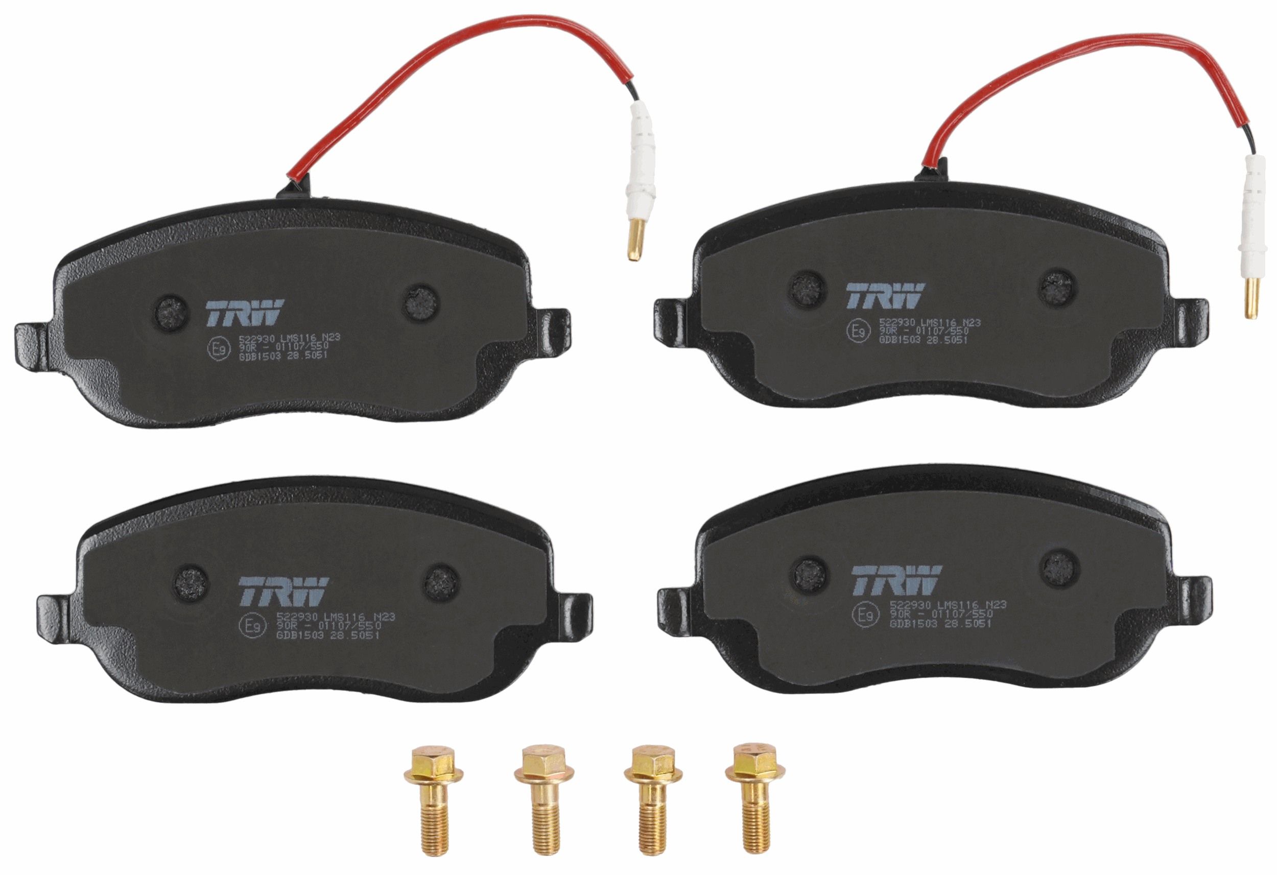 TRW DISC BRAKE PADS - TecDoc 2