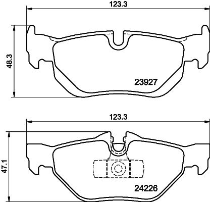 Brake Pad Set, disc brake 8DB 355 011-301