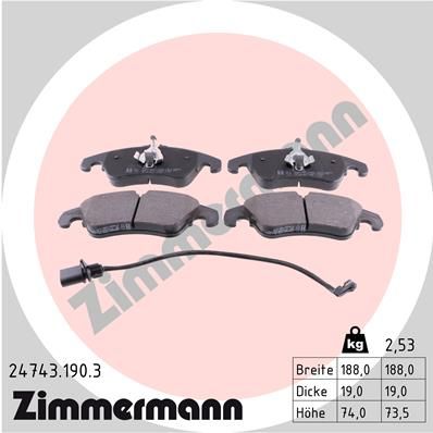 Bremsbelagsatz, Scheibenbremse