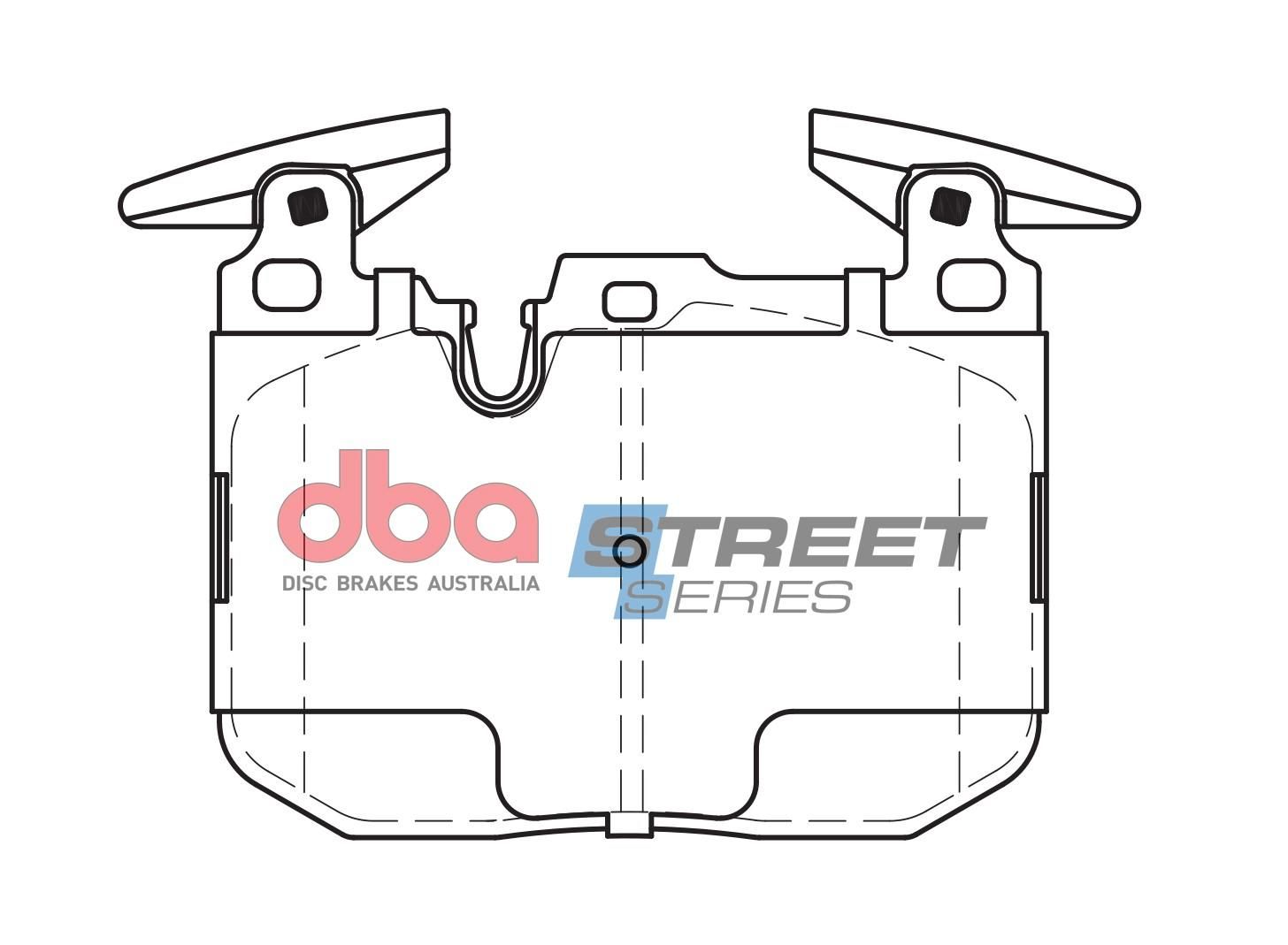 DBA SS STREET SERIES BRAKE PADS [ BMW 1,2,3,4 Series 2011 On - Front ](suits wear sensor DBAWS1066, DBAWS1069 ) - TecDoc Only