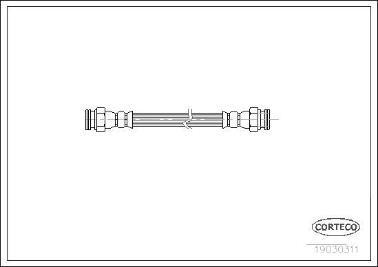 FLEXIBLE DE FREIN FIAT L.T. STRA  0705