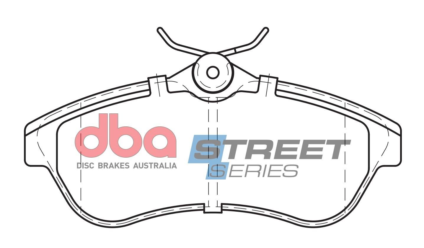 DBA SS STREET SERIES BRAKE PADS [ Citreon C2/C3 2002 - 2010 F ] - TecDoc Only