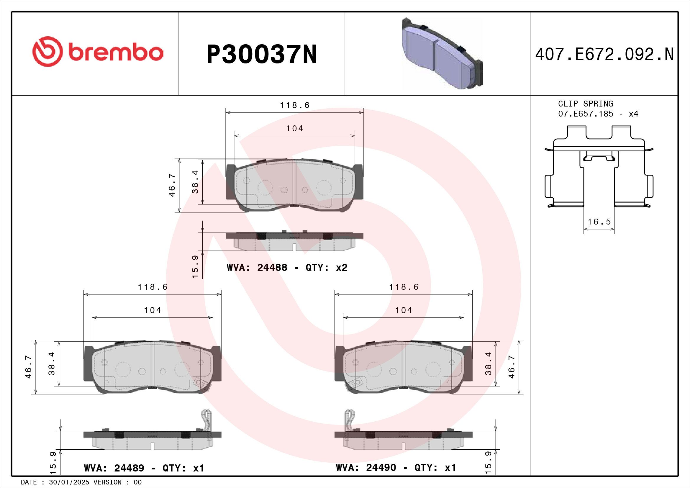 HYUNDAI SANTA FE SLX CM 07-08 (RR) - TecDoc 1