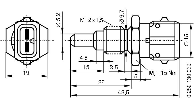 Sensor, Kühlmitteltemperatur