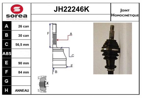 KIT CV JOINT AVEC KR053 -