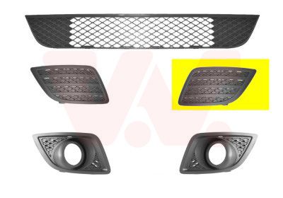 VAN WEZEL 1806591 Ventilation Grilles, bumper