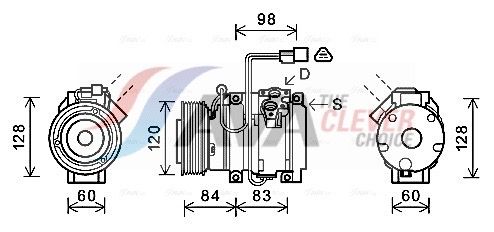 MTAK227 AVA QUALITY COOLING ** CLEVER FIT ** kompresszor, klíma