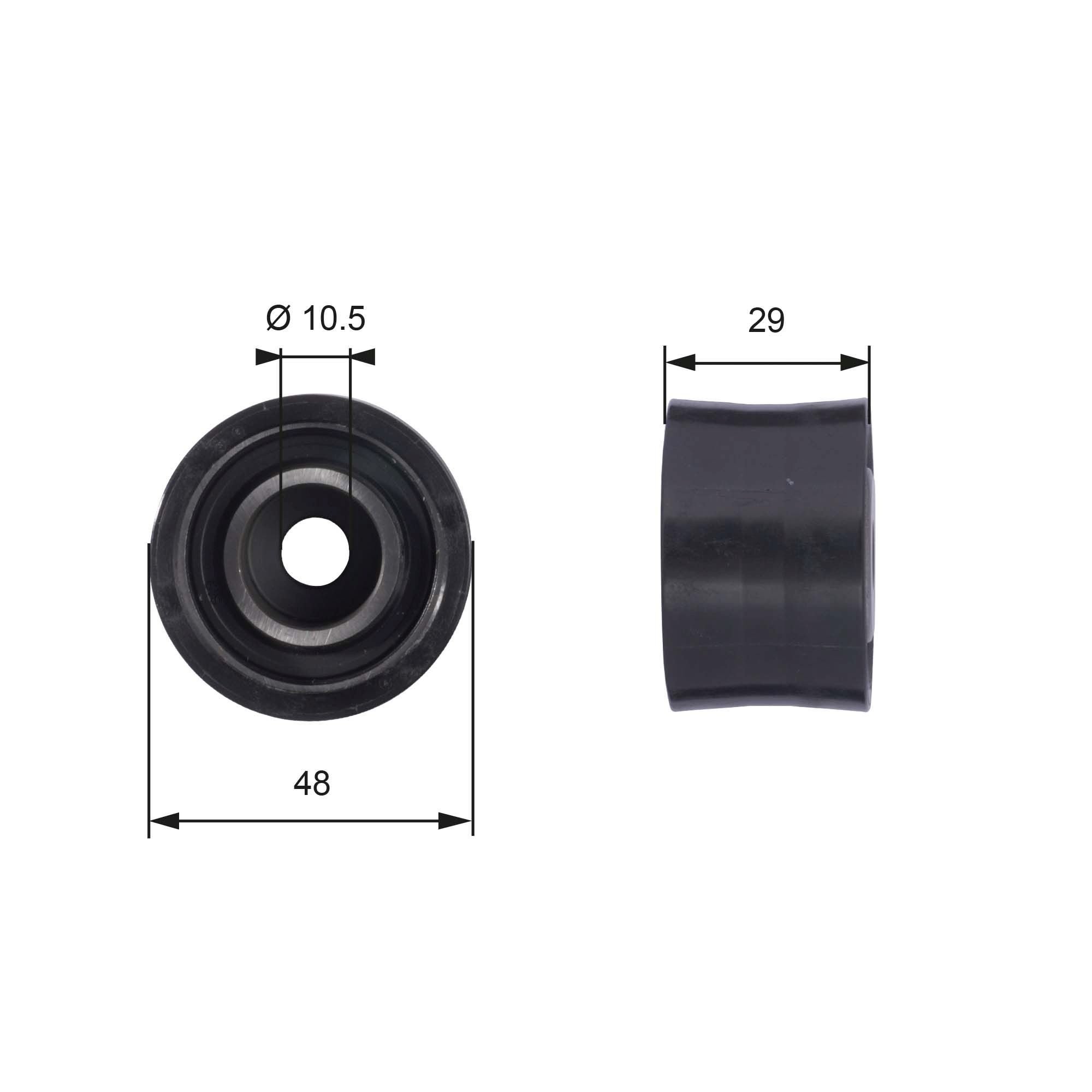 Deflection Pulley/Guide Pulley, timing belt T42033