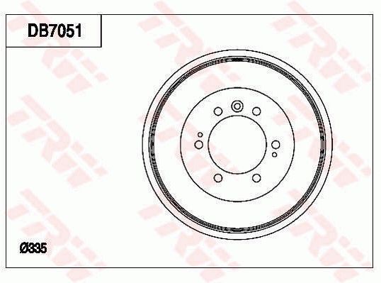 TRW BRAKE DRUM - TecDoc Only