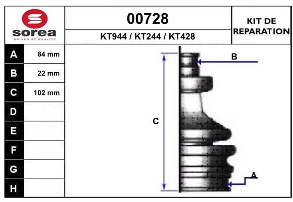 KIT D'ETANCHEITE 00728  .