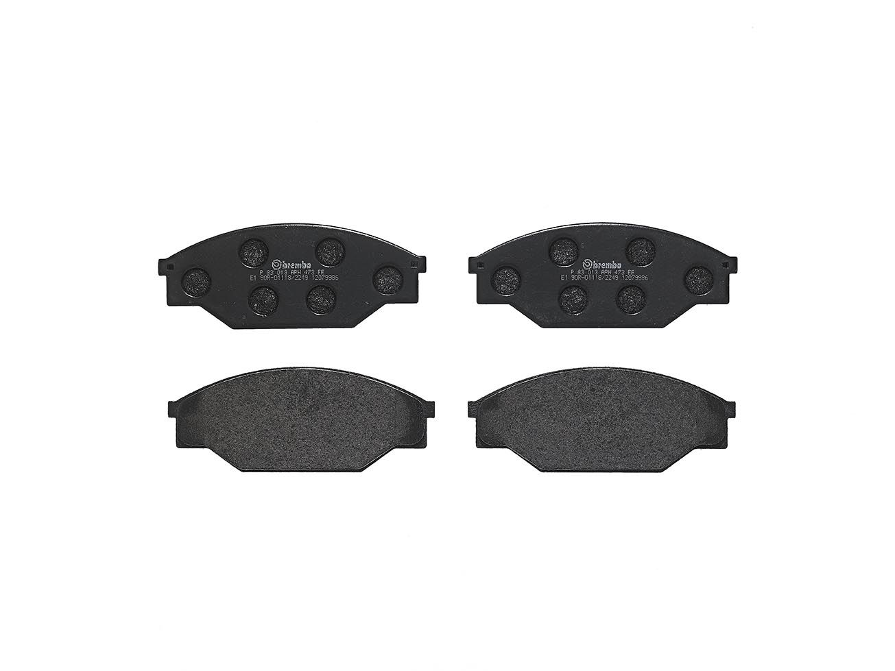 BREMBO P 83 013 - Bremsbelagsatz, Scheibenbremse PRIME LINE