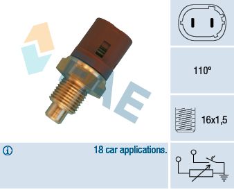 FAE 34450 - Sensor, K&uuml;hlmitteltemperatur