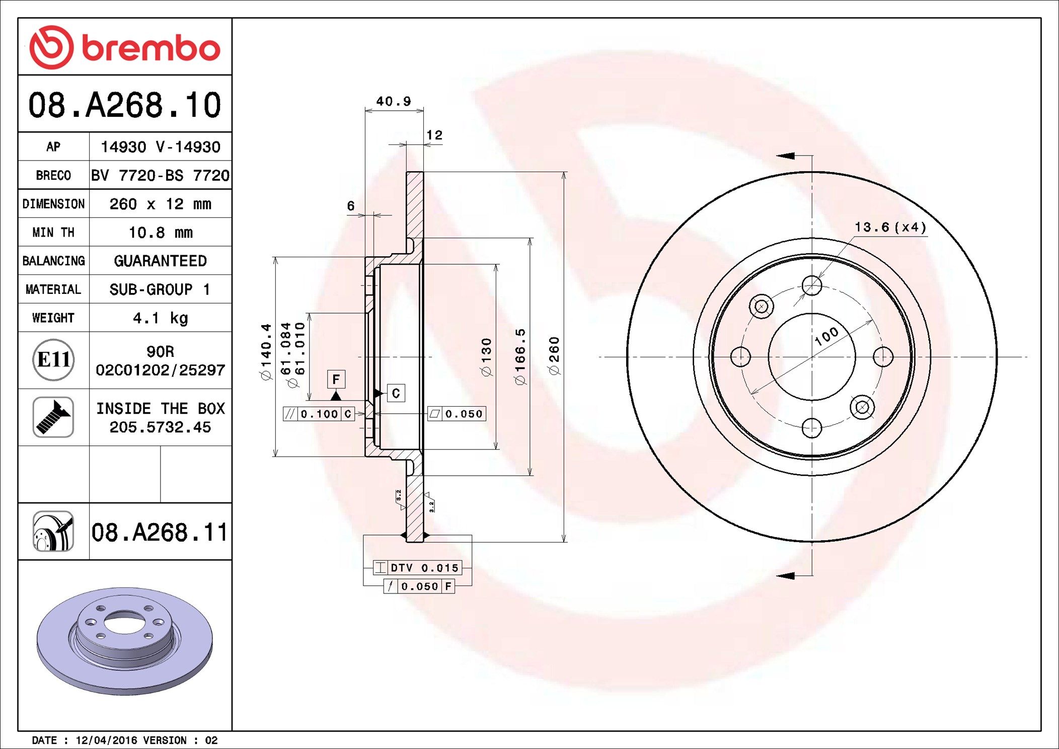 SMART FORTWO 453 16- (FRT) - TecDoc 1
