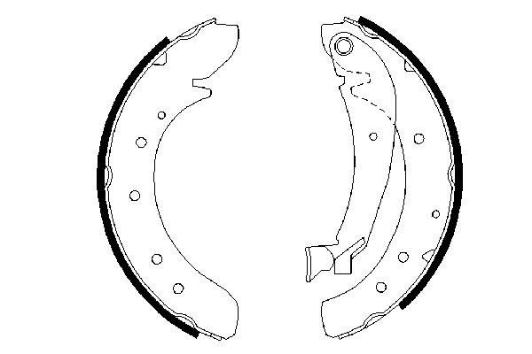 Brake Shoe Set 0 986 487 522