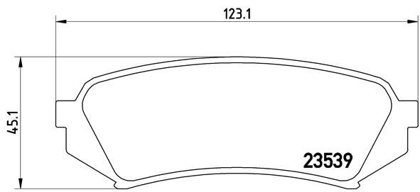 Комплект тормозных колодок, дисковый тормоз P 83 049