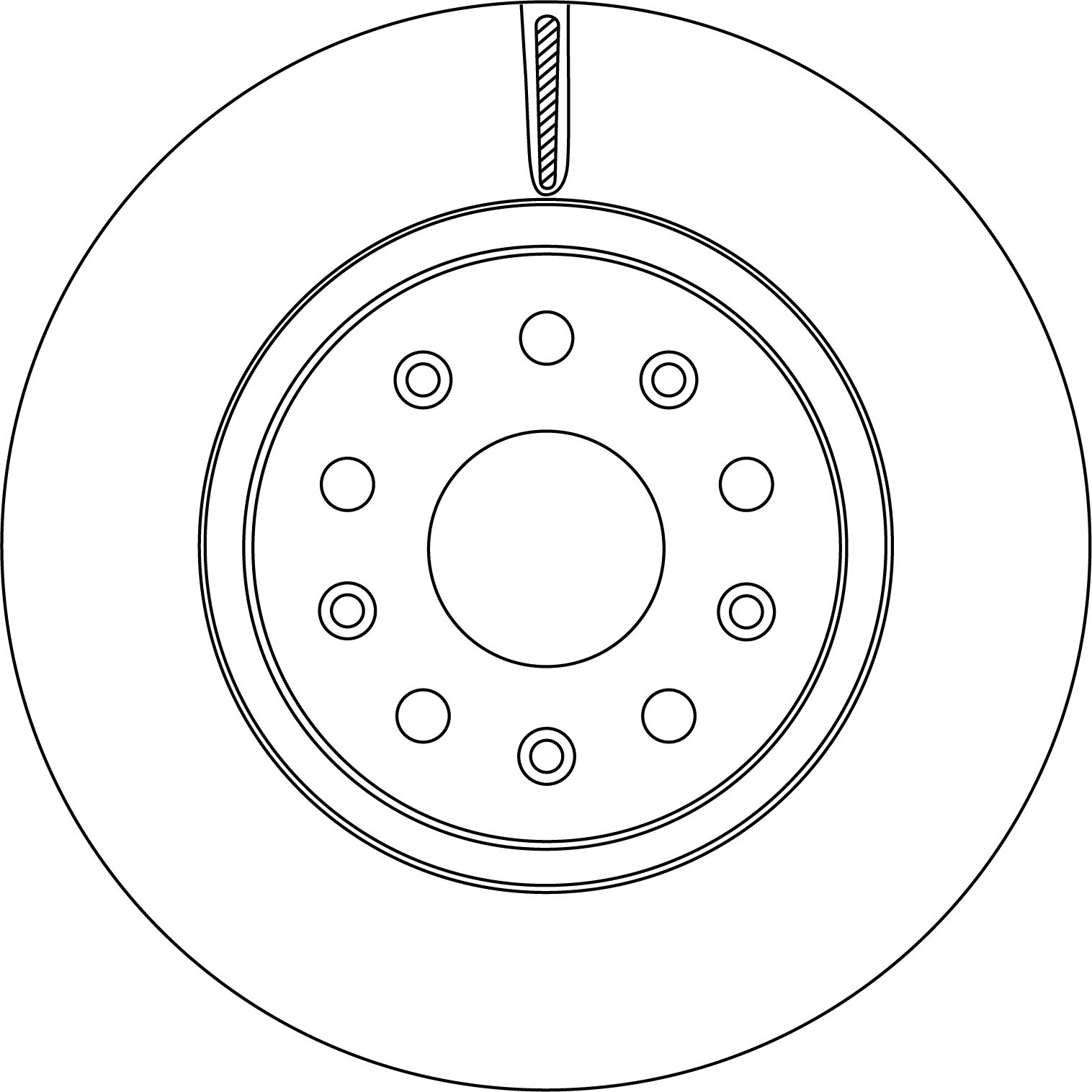 DF8738S Jeep Gladiator Rubicon 2020-on Brake Disc Front Axle - TecDoc Only