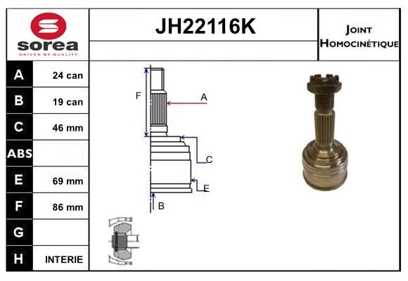 KIT CV JOINT AVEC KR051 - CHARADE