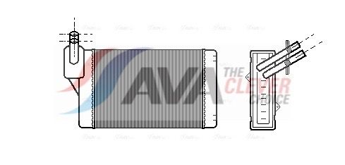 AVA QUALITY COOLING VNA6060 - W&auml;rmetauscher, Innenraumheizung ** CLEVER FIT **
