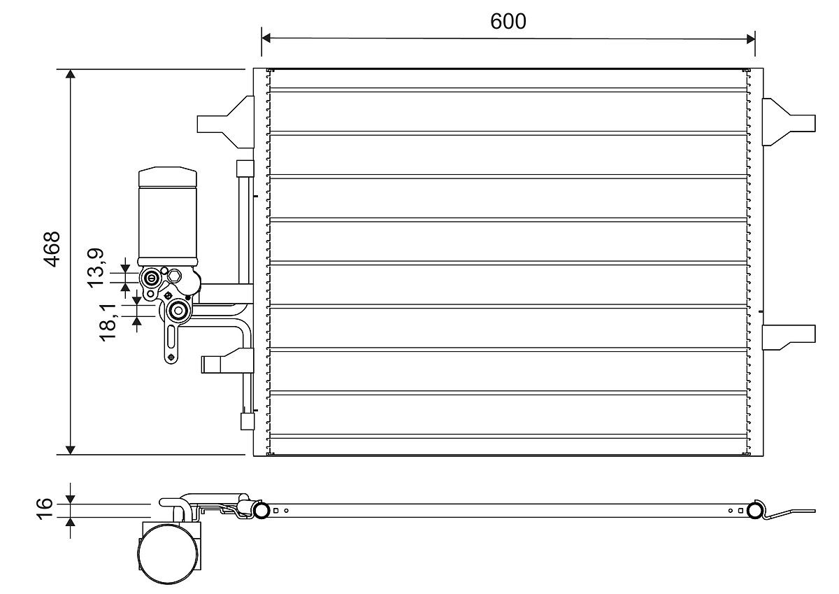 Kondensator, Klimaanlage