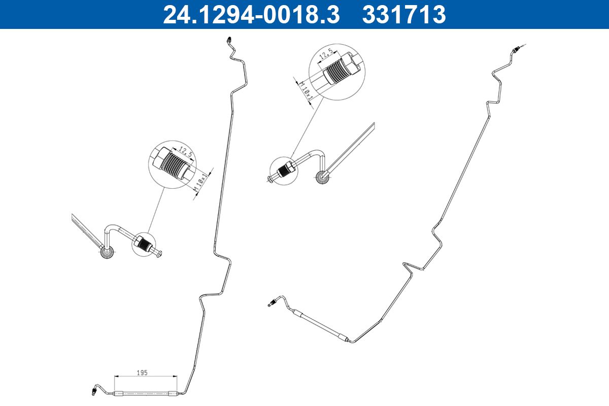 Ate 24.1294-0018.3 Bremsschlauch