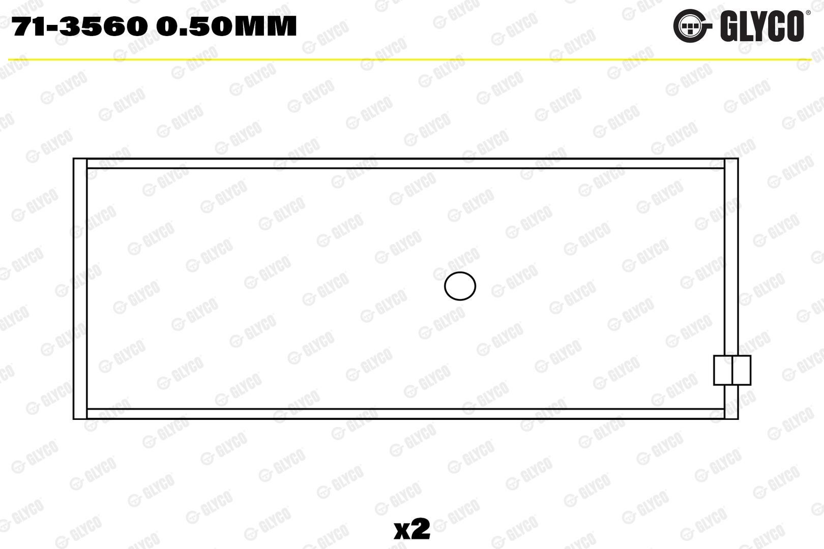 GLYCO 71-3560 0.50mm - Pleuellager