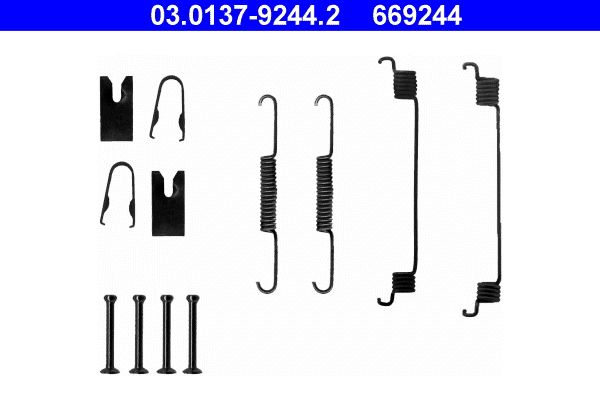 ATE 03.0137-9244.2 - Zubehörsatz, Bremsbacken
