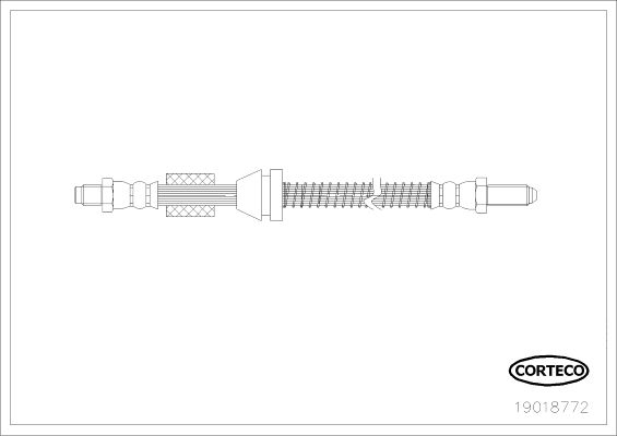 FLEXIBLE DE FREIN FORD FIESTA  0705