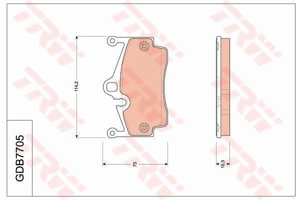 TRW DISC BRAKE PADS - TecDoc Only