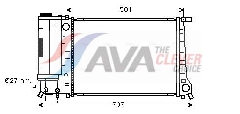 BW2163 AVA QUALITY COOLING ** CLEVER FIT ** hűtő, motorhűtés