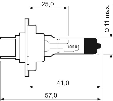 Glühlampe, Fernscheinwerfer