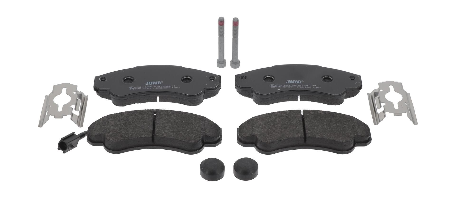 Bremsbelagsatz, Scheibenbremse