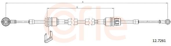 Cable Pull, manual transmission 92.12.7261