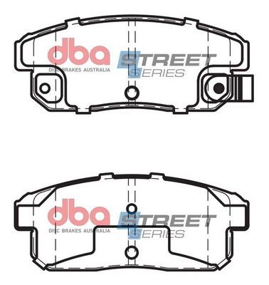 DBA SS STREET SERIES BRAKE PADS [ Nissan Maxima 2003-2014 R ] - TecDoc Only
