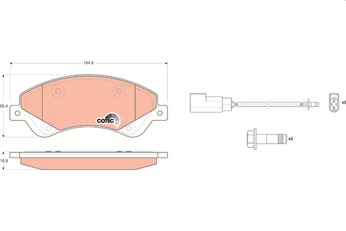 Brake Pad Set, disc brake GDB1723