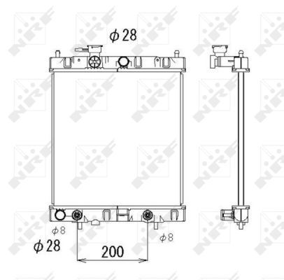 Radiator, engine cooling 53510