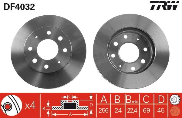 Brake Disc DF4032