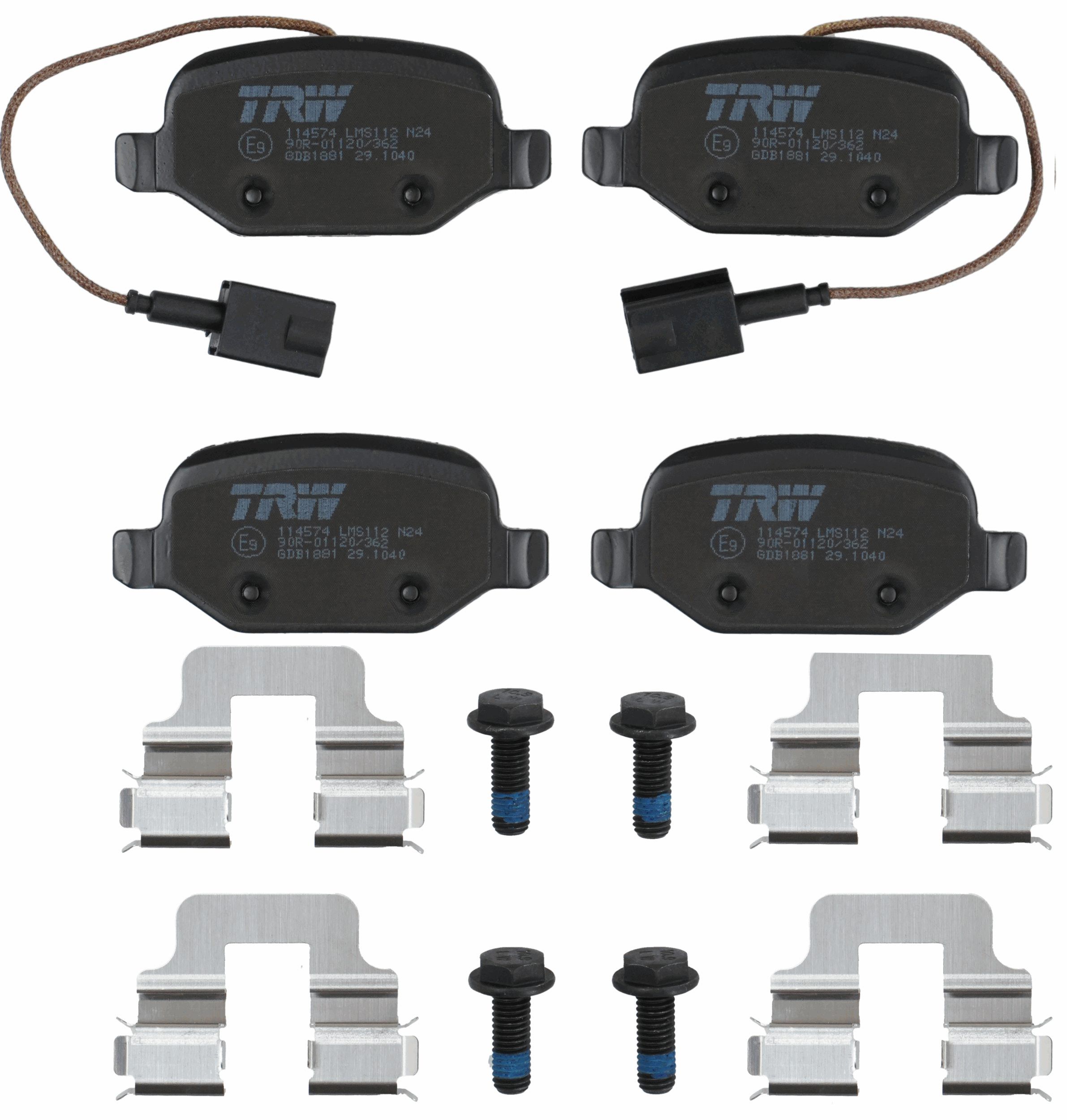 TRW DISC BRAKE PADS - TecDoc 2